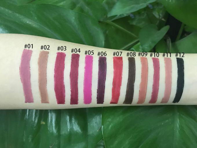 3 anni di rossetto liquido opaco impermeabile di durata di prodotto in magazzino, matita MSDS della fodera del labbro del rossetto
