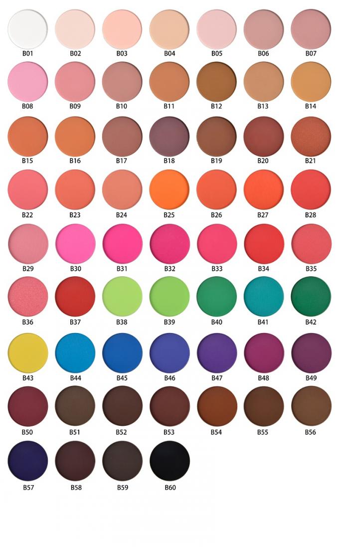 Fori opachi della tavolozza 12 di multi di colori dell'occhio di trucco dell'ombretto alto luccichio del pigmento DIY
